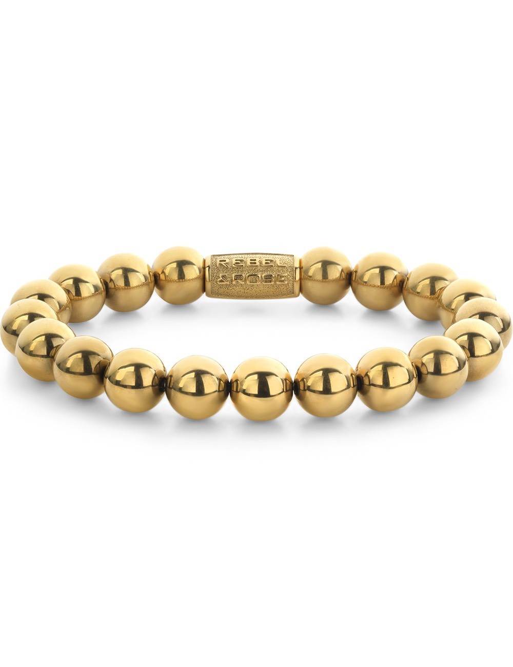 bracciale uomo Rebel & Rose RR-10009-G-L Bracelet Yellowgold Handmade Rocks