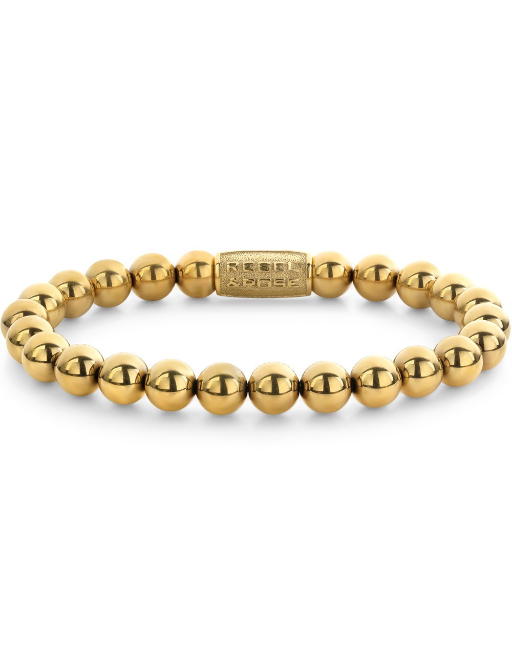 bracciale uomo Rebel & Rose RR-80115-G-M Bracelet Yellowgold Handmade Rocks
