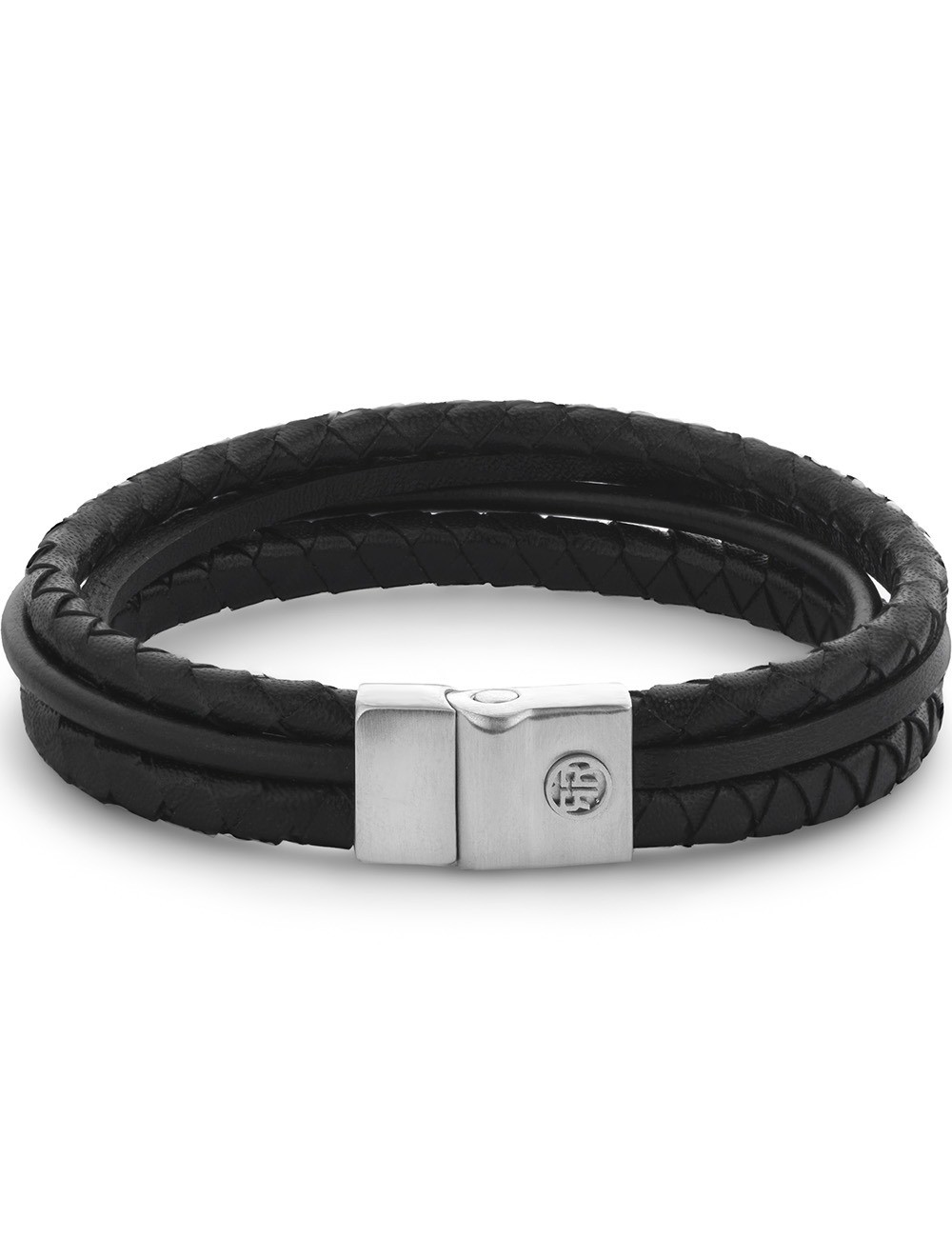 bracciale uomo Rebel & Rose RR-M0054-S-XL Bracelet Full Metal Premium Combo 12mm Black