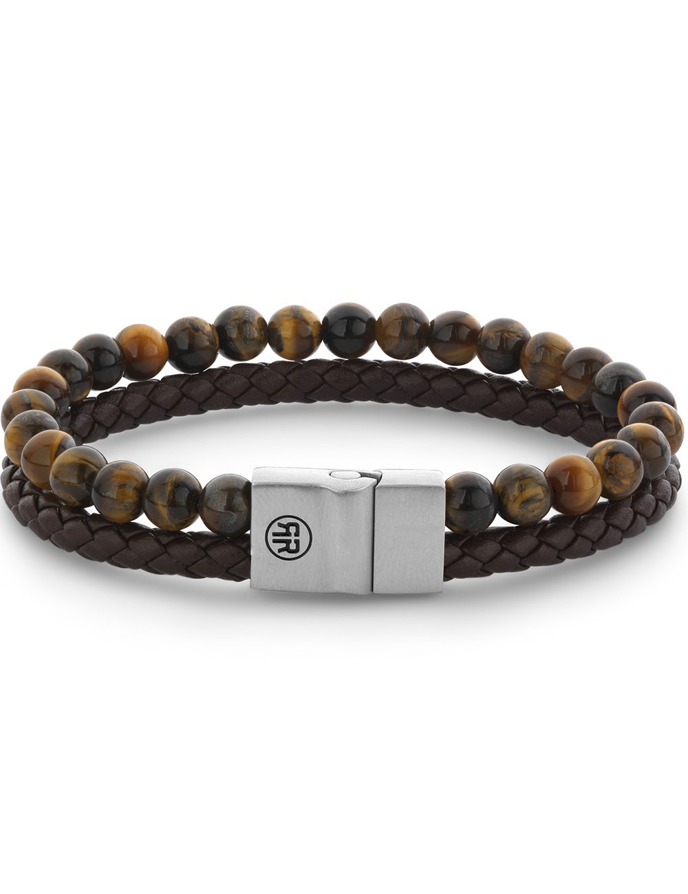 bracciale uomo Rebel & Rose RR-M0058-S-L Bracelet Full Metal Combo 12mm Tiger Lily