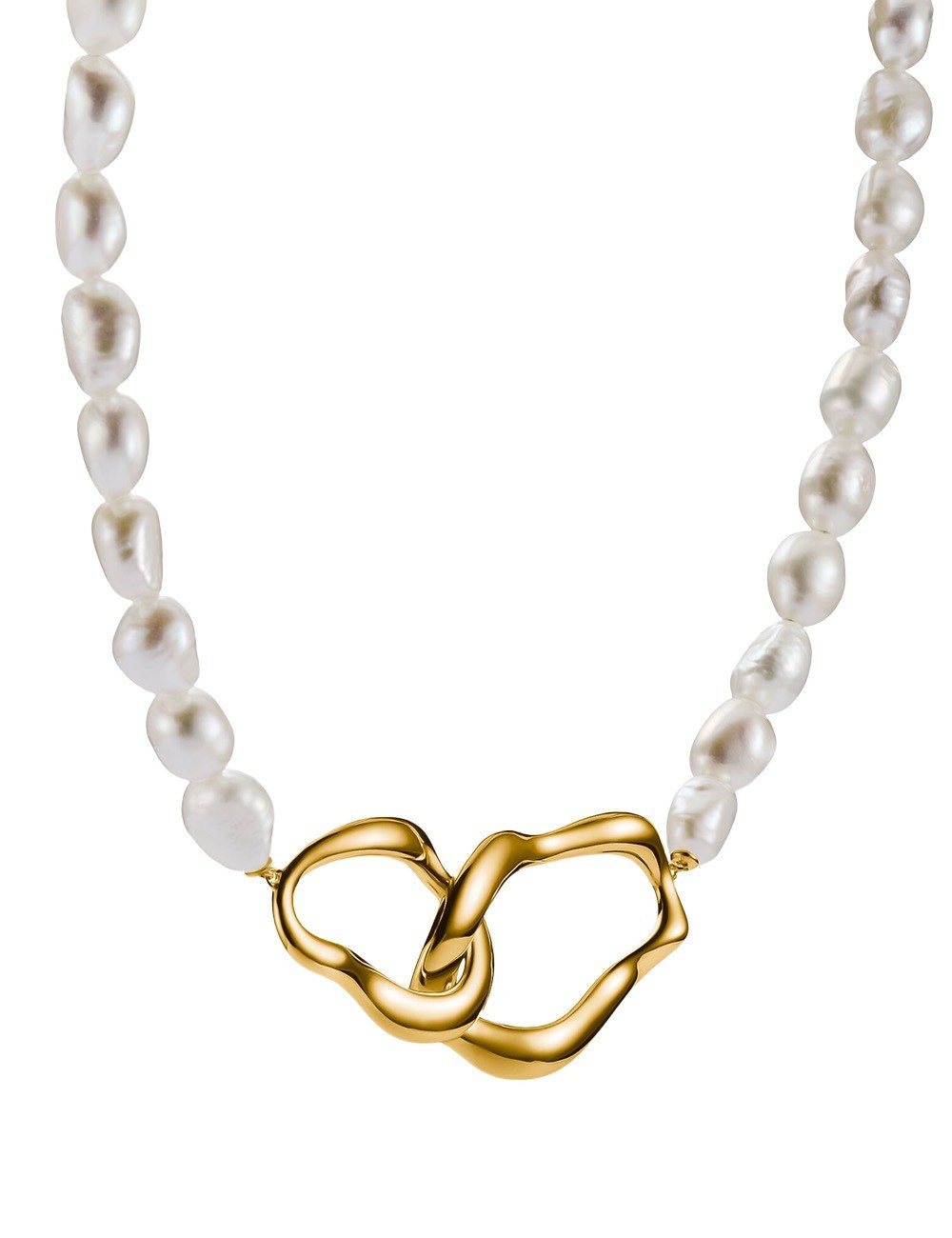 collana donna Thomas Sabo KE2321-430-14-L50V Pearl Necklace Natural Beauty Gold-Plated Ladies