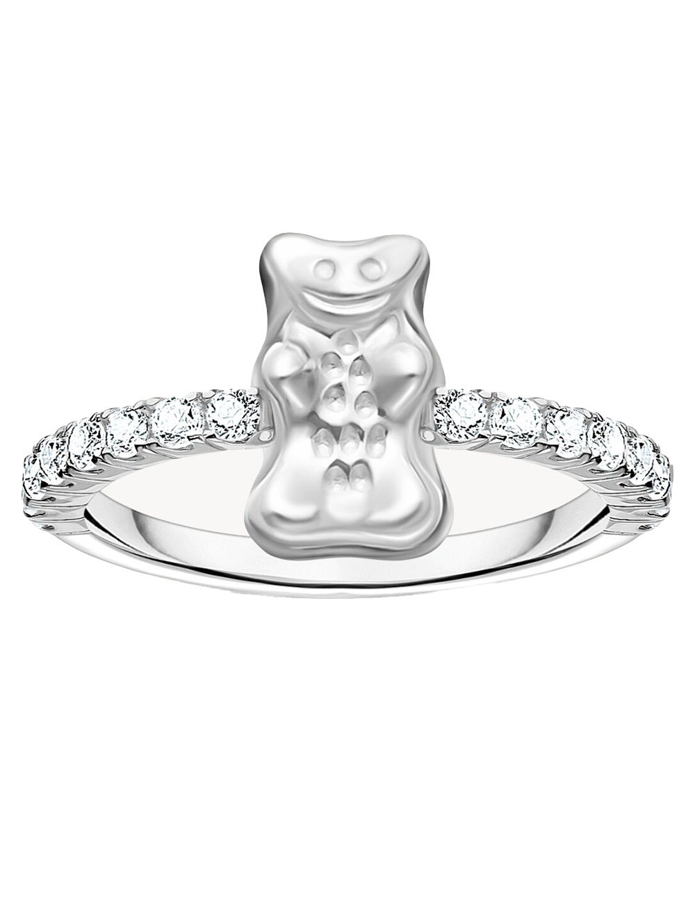 anello donna Thomas Sabo TR2504-051-14-56 Ring with Haribo Gold Bear and Stones Silver Ladies