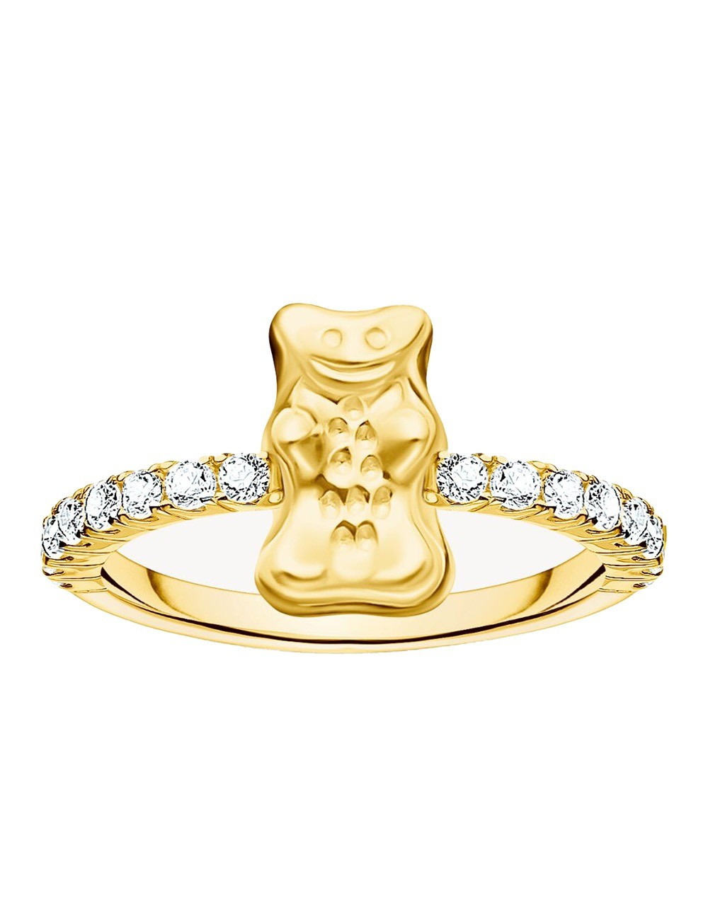 anello donna Thomas Sabo TR2504-414-14-54 Ring with Haribo Gold Bear and Stones Gold-Plated Ladies
