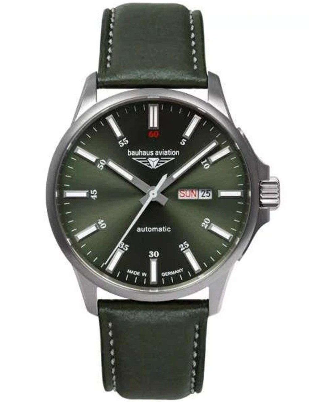 orologio uomo Bauhaus 2866-4 Mens Watch Aviation Automatic Titanium 42mm 10ATM