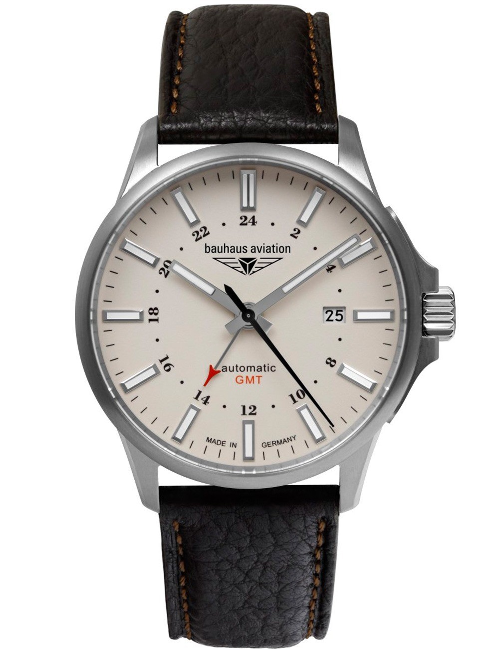 orologio uomo Bauhaus 2868-5 Mens Watch Aviation Automatic Titanium 42mm 10ATM