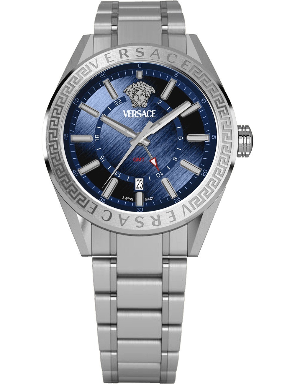 orologio uomo Versace VEAFA0424 Mens Watch V-Code GMT 42mm 5ATM