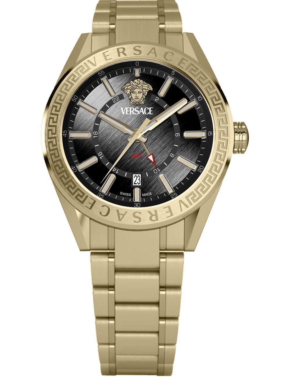 orologio uomo Versace VEAFA0724 Mens Watch V-Code GMT 42mm 5ATM