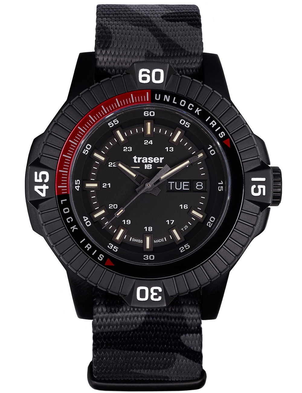 orologio uomo Traser H3 111460 Mens Watch P99 Iris Tactical Limited Edition 46mm 10ATM