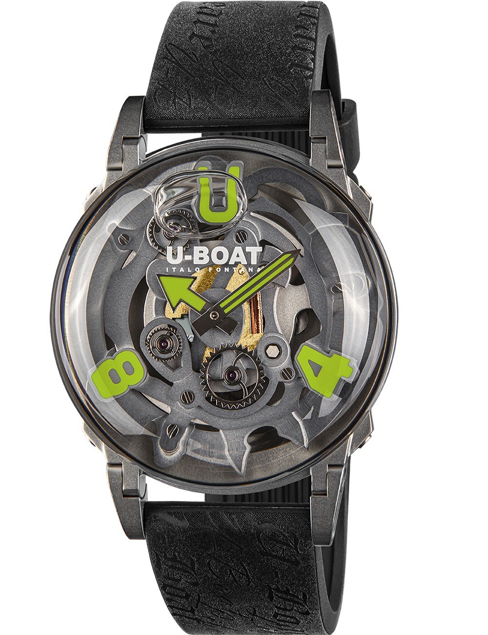 orologio uomo U-Boat 3350 Mens Watch U-65 44mm SS Green 5ATM