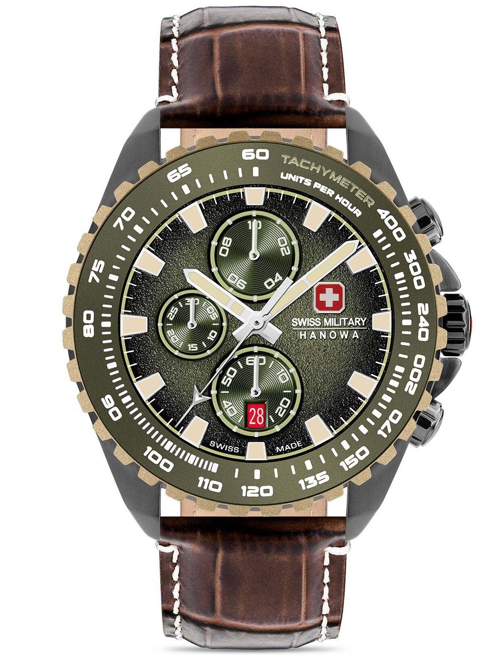 orologio uomo Swiss Military Hanowa SMWGC0001840 Mens Watch Stone Marten Chrono 45mm 10ATM