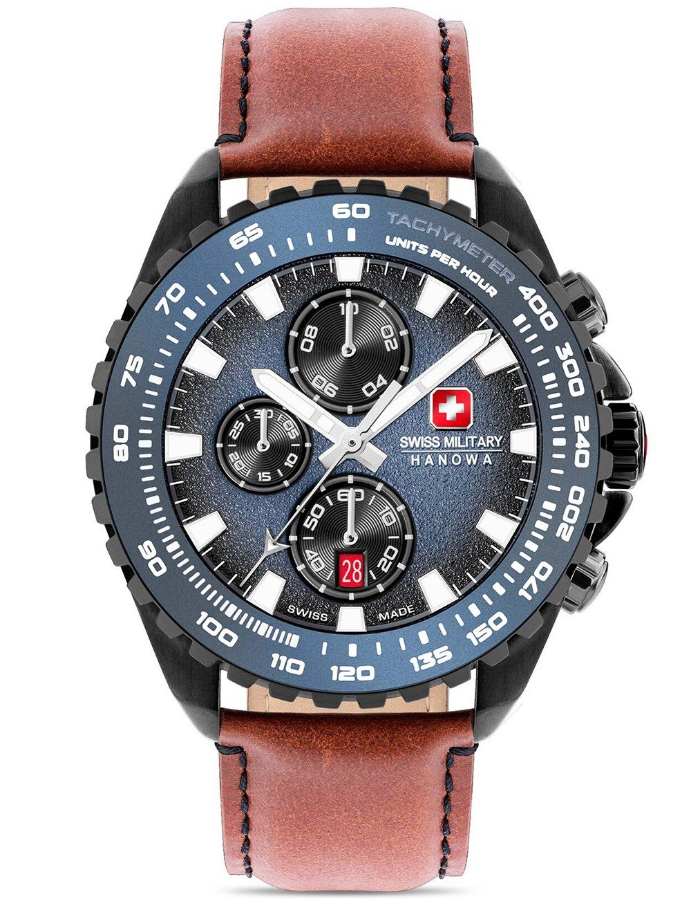 orologio uomo Swiss Military Hanowa SMWGC0001831 Mens Watch Stone Marten Chrono 45mm 10ATM