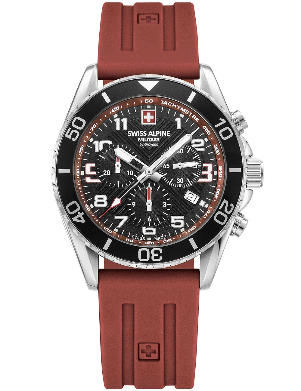 orologio uomo Swiss Alpine Military 7029.9836 Mens Watch Raptor Chronograph 42mm 10ATM
