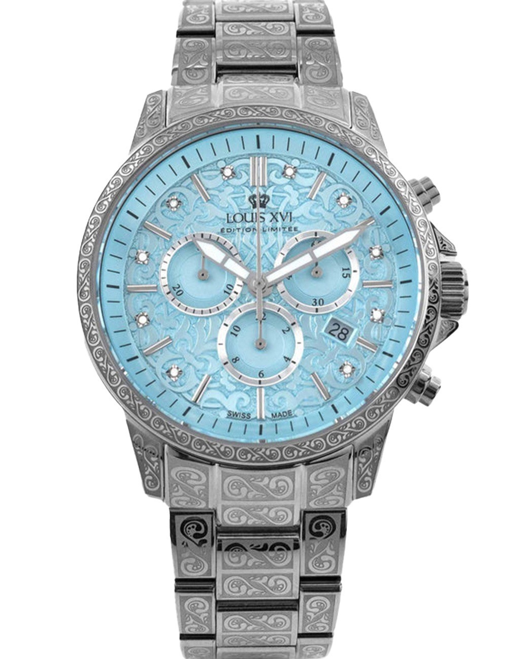 orologio uomo Louis XVI LXVI1823 Mens Watch Palais Royal 2.0 Chrono Limited Diamond 43mm 5ATM