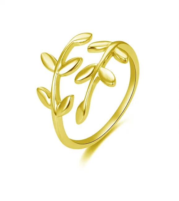 Beneto Anello aperto placcato oro con design originale AGG468-G donna