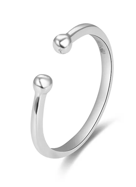 Beneto Anello aperto minimalista in argento AGG470 donna