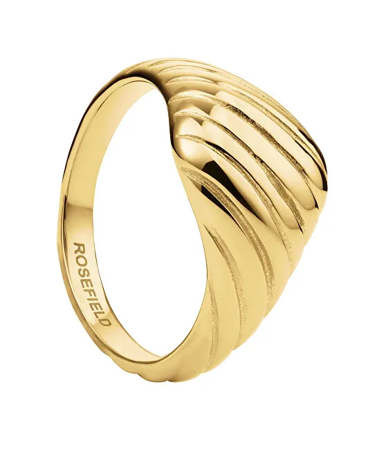 Rosefield Anello in oro scanalato JRRR - Diametro: 50 mm donna