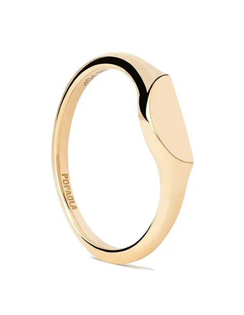 PDPAOLA Anello originale placcato oro semicerchio mini AN01-C48 - Diametro: 58 mm donna
