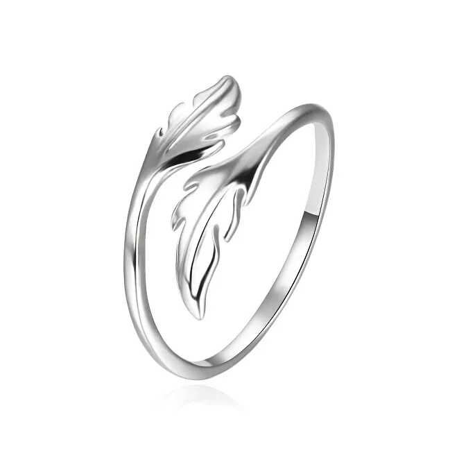 Agato Anello aperto in argento con foglie AGT-R49X - Diametro: 62 mm donna