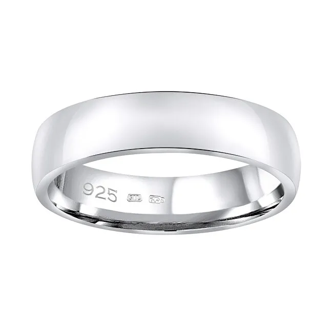 Silvego Fede nuziale in argento Poesia da uomo e da donna QRG4104M - Diametro: 64 mm unisex