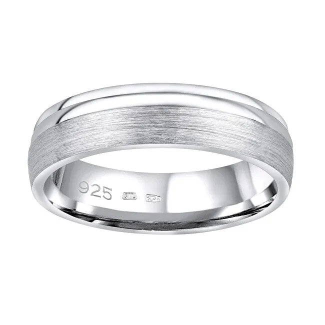 Silvego Fede nuziale in argento Amora per uomo e donna QRALP130M - Diametro: 51 mm unisex