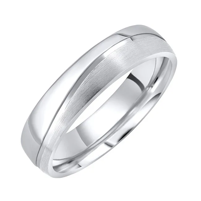 Silvego Fede nuziale in acciaio Glamis per uomo e donna RRC8453M - Diametro: 75 mm unisex