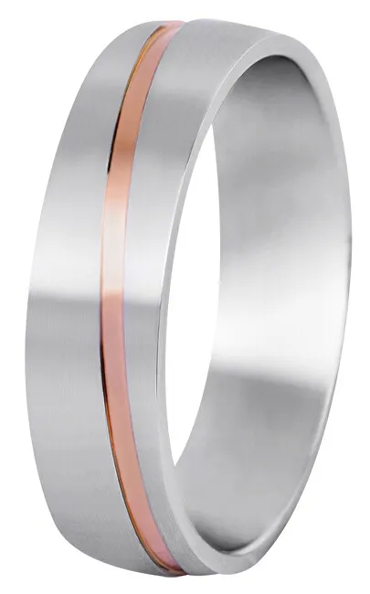 Beneto Exclusive Fede nuziale bicolore da uomo in acciaio SPP07 - Diametro: 62 mm uomo