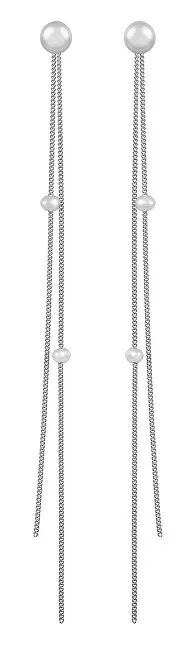 JwL Luxury Pearls Orecchini a catena con perle 2 in 1 JL0428 donna
