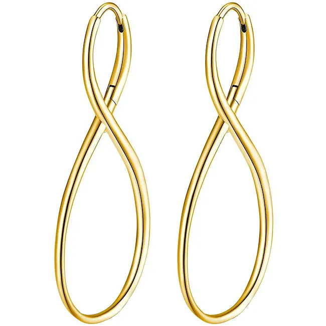 Brosway Orecchini eleganti e nastro infinito placcati in oro BBN28 donna