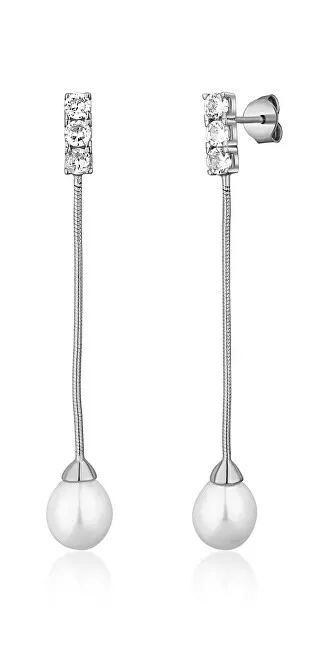 JVD Eleganti orecchini in argento con perla di fiume SVLE1581XD2P100 donna