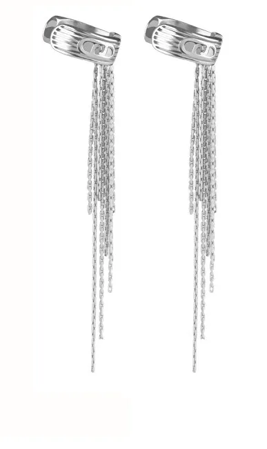 Liu Jo Orecchini lunghi in acciaio con catene Fashion LJ2769 donna
