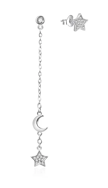 Agato Orecchini asimmetrici in argento con zirconi AGT-E050PW donna