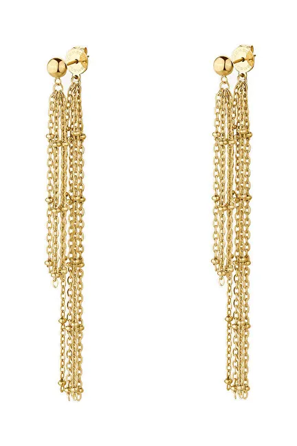 Brosway Eleganti orecchini placcati in oro 2 in 1 Essential BNL098 donna