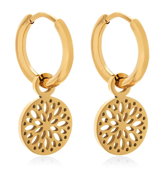 Troli Orecchini e cerchio placcati in oro 2 in 1 VABRAE019G donna