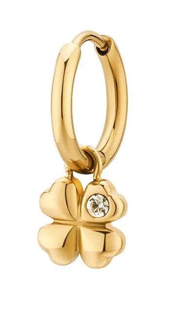 Brosway Orecchino singolo placcato oro Quadrifoglio 2 in 1 Chakra BHKE134 donna