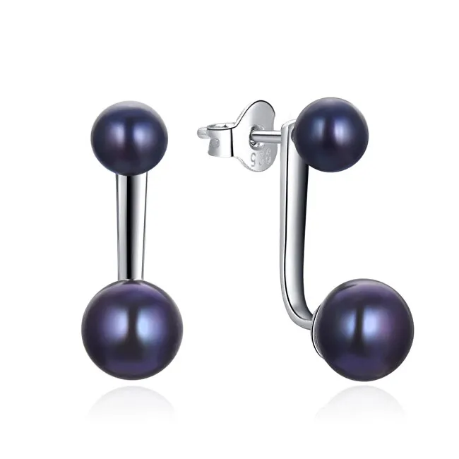 MOISS Eleganti orecchini in argento con perla 2in1 E0004867 donna