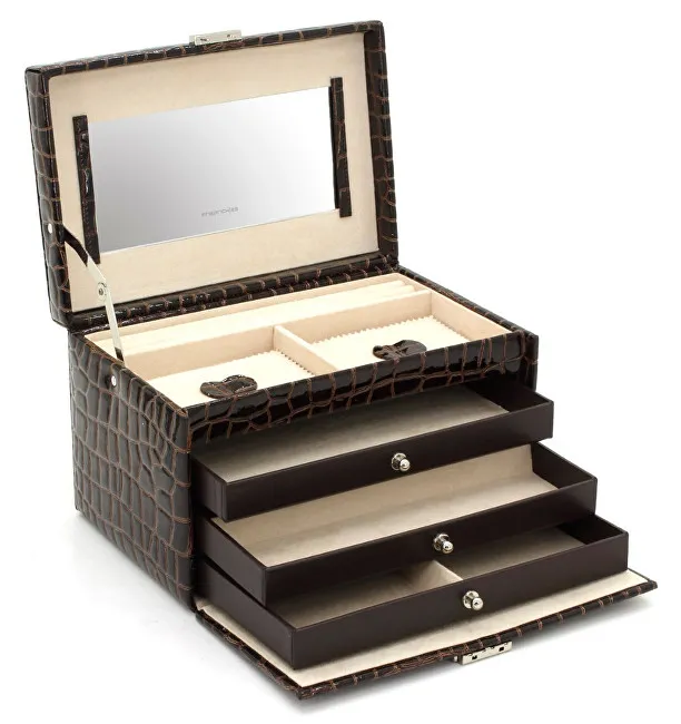 Friedrich Lederwaren Portagioie marrone / beige Jolie 23254-34 donna