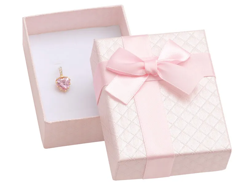 JK Box Scatola regalo rosa per gioielli AT-6 / A5 donna