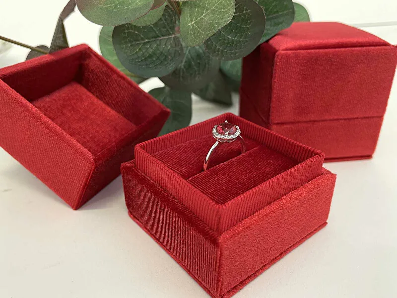 JK Box Scatola regalo con anello in velluto CA-2/A7 donna
