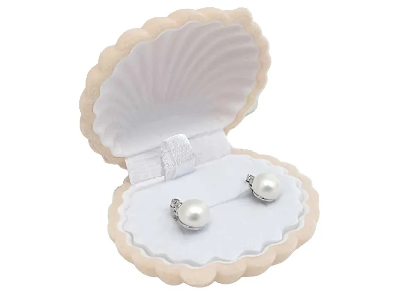 JK Box Scatola regalo per orecchini Shell GD-7/A20 donna
