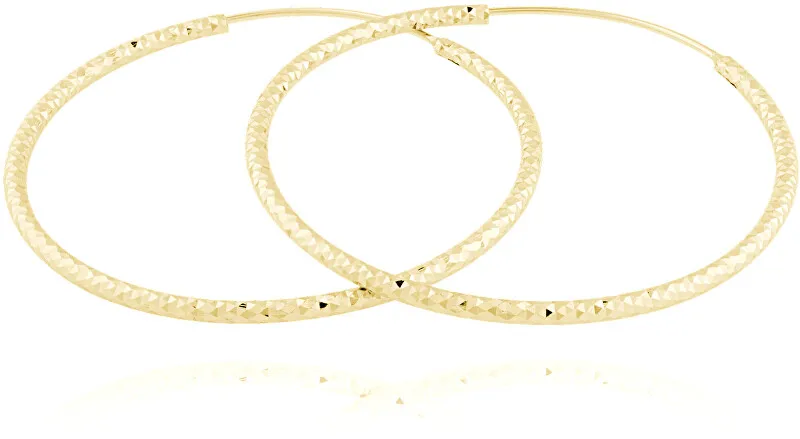 JVD Orecchini ad anello in argento placcato oro SVLE0216XD5GO40 - Diametro: 3 cm donna