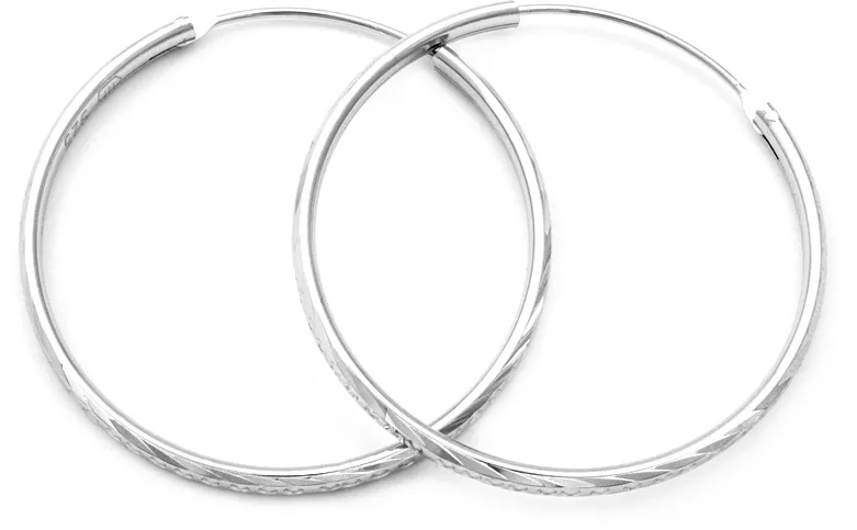 Beneto Meravigliosi orecchini rotondi in argento AGUC355 - Diametro: 4,5 centimetri donna
