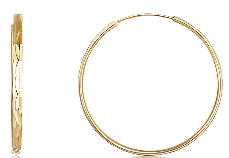 JVD Orecchini ad anello in argento placcato oro SVLE0209XD5GO - Diametro: 5 cm donna