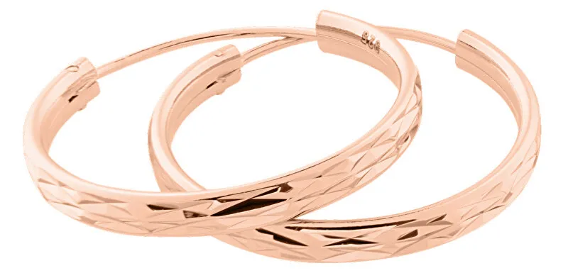 JV OrecchiniD placcati oro rosa cerchi SVLE0205XD5RO - Diametro: 5 cm donna