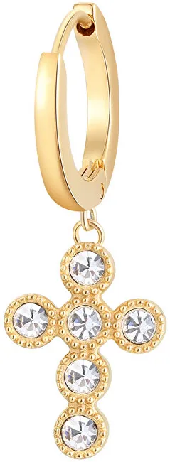 Brosway Orecchini singoli placcati oro Croce Chakra BHKE019 donna
