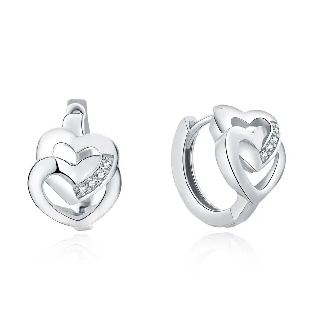 MOISS Orecchini romantici in argento con cuori E0000162 donna