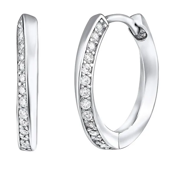 Silvego Deliziosi orecchini rotondi con zirconi Eleanor QRE148 donna