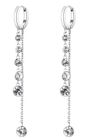 Brosway Orecchini lunghi scintillanti con cristalli Symphonia BYM87 donna