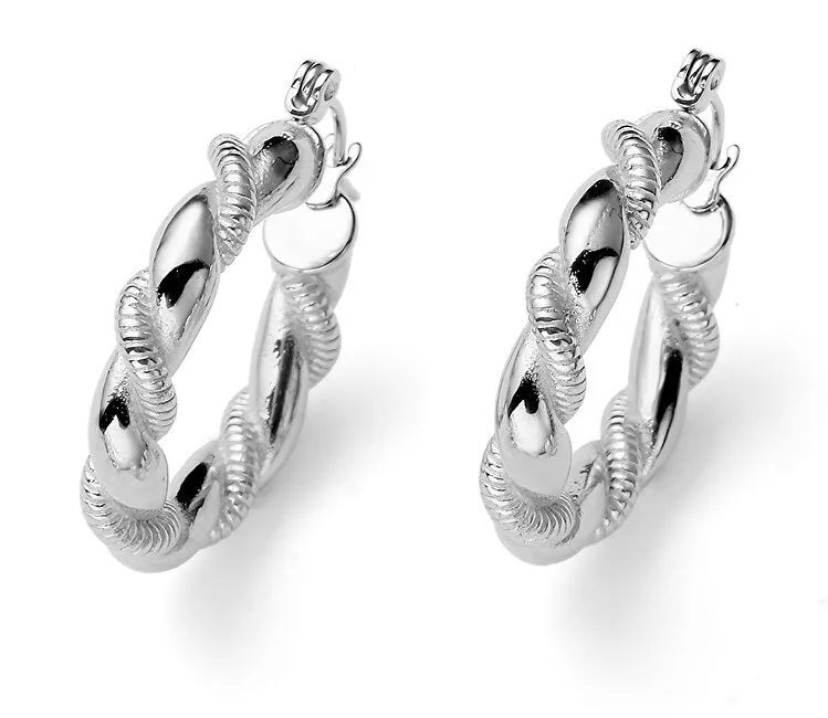 Oliver Weber Eleganti orecchini rotondi Twisty 23035 donna