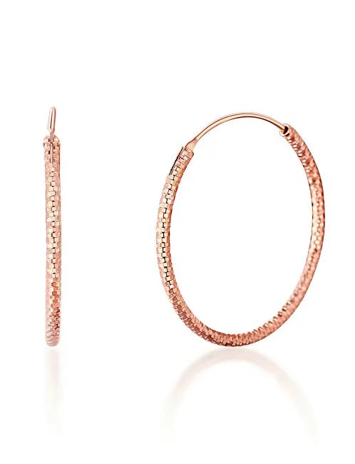 JVD Orecchini a cerchio in bronzo e argento SVLE0204XD5RO - Diametro: 2 cm donna