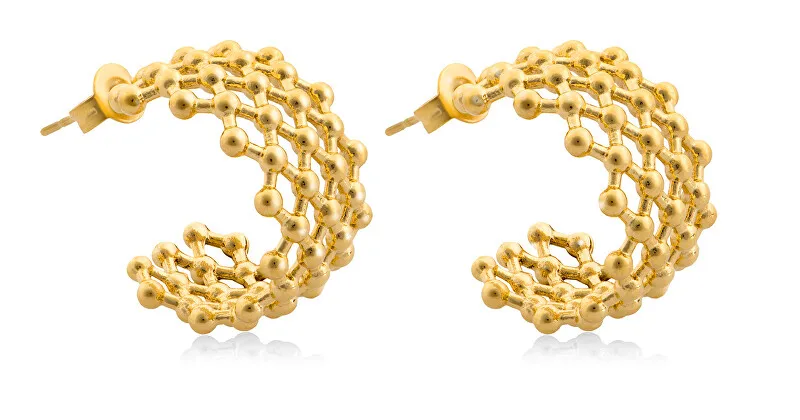 Troli Orecchini a cerchio distentivi placcati in oro VAAXF216G donna